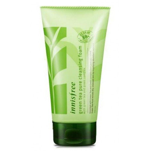 innisfree - green tea pure cleansing foam-500x500